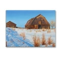 thumbnail image 1 of Stupell Industries Winter Country Barn Landscape Painting Gallery Wrapped Canvas Art Print Wall Art, 40 x 30, 1 of 8