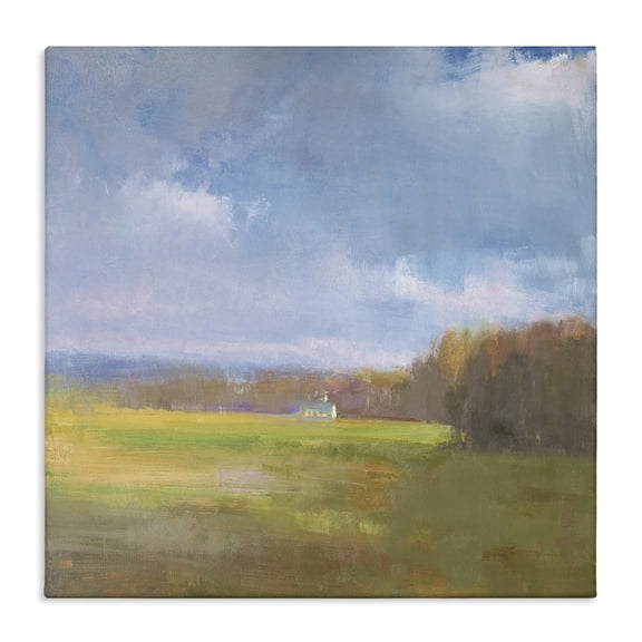 Stupell Industries Winter Countryside Expanse Canvas Wall Art design by David Shevlino, 17 x 17