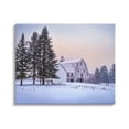 thumbnail image 1 of Stupell Industries Winter Farmhouse Snow Landscape Landscape Photography Gallery Wrapped Canvas Print Wall Art, 1 of 5