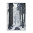 thumbnail image 1 of Stupell Industries Winter Fir Path Landscape Photography White Framed Art Print Wall Art, 12 x 18, 1 of 10