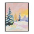 thumbnail image 1 of Stupell Industries Modern Winter Forest Snowscape in Pastels Black Framed Giclee Art, 11 x 14, by The Prints Vibe, 1 of 8