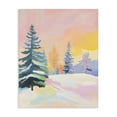 thumbnail image 1 of Stupell Industries Modern Winter Forest Snowscape in Pastels Canvas Art, 16 x 20, by The Prints Vibe, 1 of 8