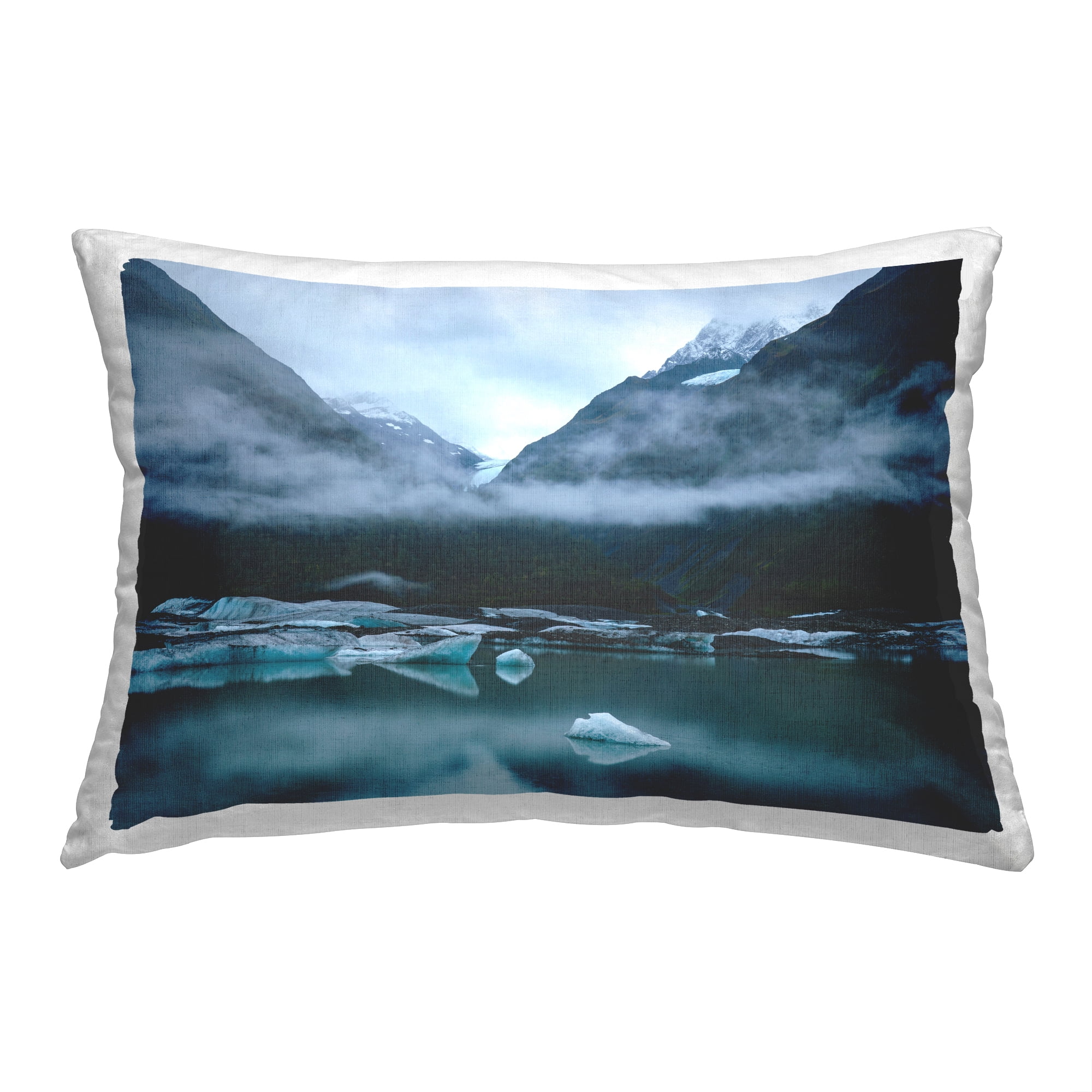 Stupell Industries Winter Glacier Landscape Decorative Printed Throw Pillow, 14 x 20