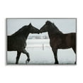 thumbnail image 1 of Stupell Industries Winter Horse Pair Gray Framed Giclee Art design by Amy Carroll, 12 x 18, 1 of 7