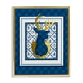 thumbnail image 1 of Stupell Industries Winter Plaid Deer Gold Detail Gold Framed Floater Canvas Wall Art design by Jilly Jack Designs, 21 x 17, 1 of 9