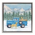 thumbnail image 1 of Stupell Industries Farmhouse Winter Pups & Truck Gray Floating Frame Canvas Art, 18 x 18, by Paul Brent, 1 of 8