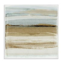 Stupell Industries Winter Sands Abstraction Abstract Painting Gallery Wrapped Canvas Art Print Wall Art, 17 x 17