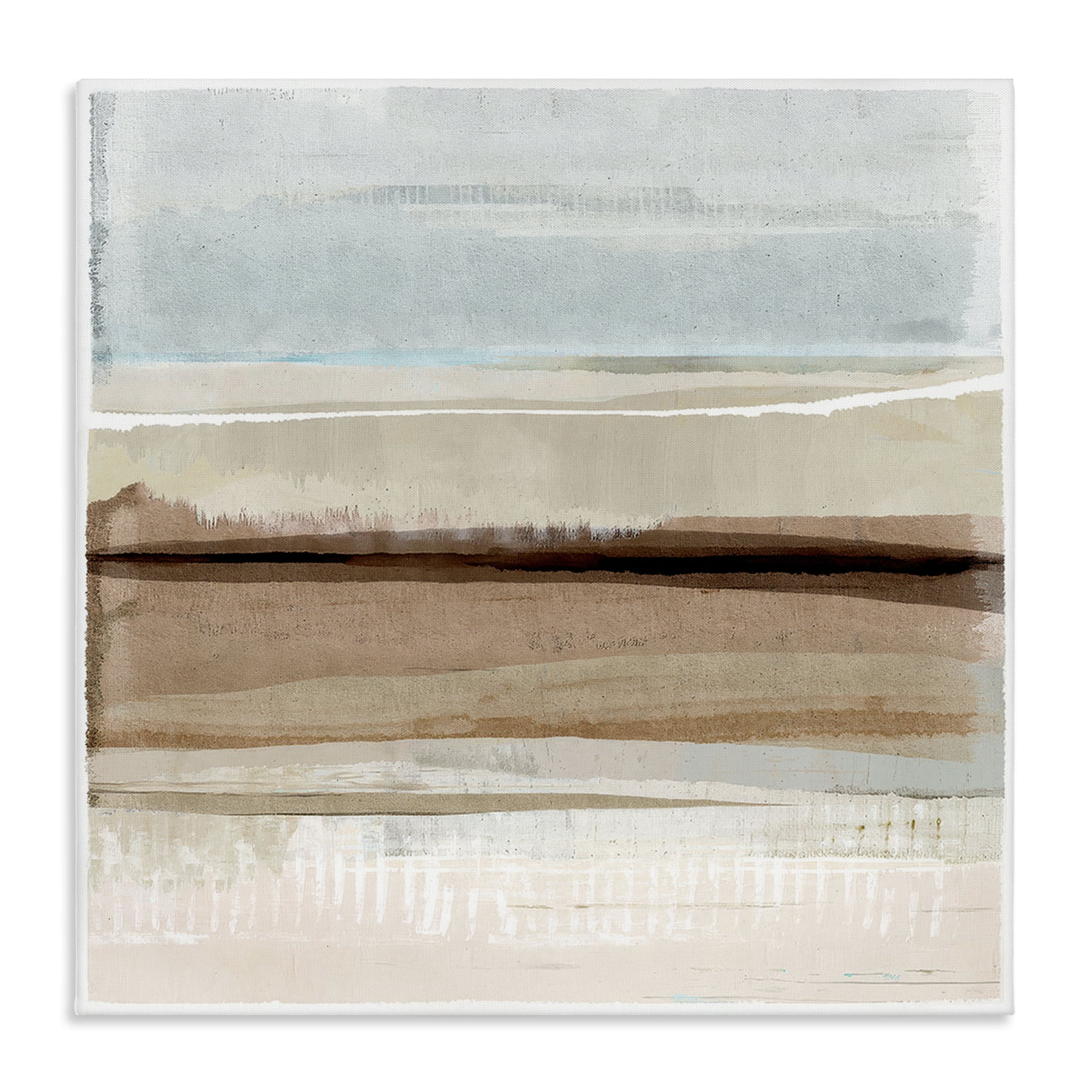 Stupell Industries Winter Sands Pattern Abstract Painting Wrapped Canvas Art Print Wall Art, 17 x 17