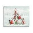 thumbnail image 1 of Stupell Industries Winter Sheep Snowy Farm Animals Holiday Painting Gallery Wrapped Canvas Print Wall Art, 1 of 5