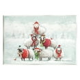 thumbnail image 1 of Stupell Industries Winter Sheep Snowy Farm Animals Holiday Painting Unframed Art Print Wall Art, 1 of 6