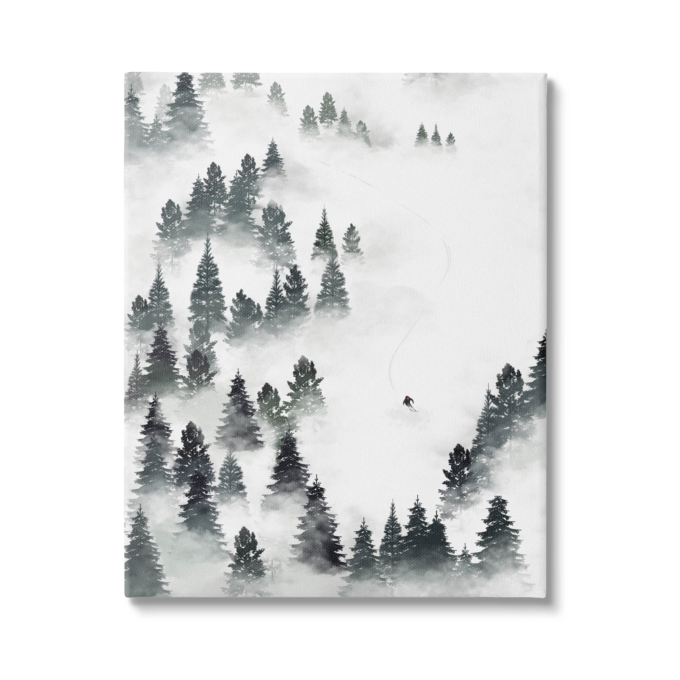 Stupell Industries Winter Ski Slopes Mountain Graphic Art Gallery Wrapped Canvas Print Wall Art, Design by Ziwei Li