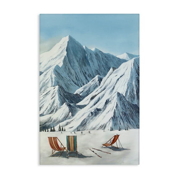Stupell Industries Winter Slopes Lounging Canvas Wall Art design by Max Maxx, 24 x 16