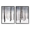 thumbnail image 1 of Stupell Industries Winter Snow Tree Forest Haze Eerie Cold Black Framed, 16 x 20, 1 of 7