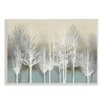 thumbnail image 1 of Stupell Industries Winter Tree Forest Silhouettes over Abstract Pattern, 13 x 19, Designed by Kate Bennett, 1 of 6