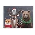 thumbnail image 1 of Stupell Industries Winter Woodland Animals Holiday Painting Gallery Wrapped Canvas Art Print Wall Art, 48 x 36, 1 of 8