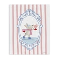 thumbnail image 1 of Wintery Bunny Ice Skating Canvas Art, 16 x 20, Made In USA, 1 of 6