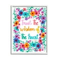 thumbnail image 1 of Stupell Industries Wisdom of Heart Phrase Botanical & Floral Painting White Framed Art Print Wall Art, 11 x 14, 1 of 9