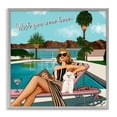 thumbnail image 1 of Stupell Industries Contemporary Wish You Were Here Palm Springs Gray Framed Giclee Art, 24 x 24, by Tara Boone, 1 of 8