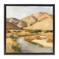 thumbnail image 1 of Stupell Industries Southwestern Wispy Desert River Black Floating Frame Canvas Art, 18 x 18, by Petals Prints Design, 1 of 8