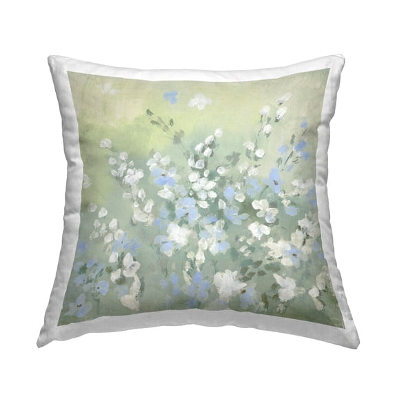 Stupell Industries Wispy Willows Wildflowers Decorative Printed Throw Pillow Design by Lanie Loreth.