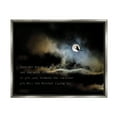 thumbnail image 1 of Stupell Industries Witch Flying By Moon Holiday Painting Gray Floater Framed Art Print Wall Art, 21 x 17, 1 of 9