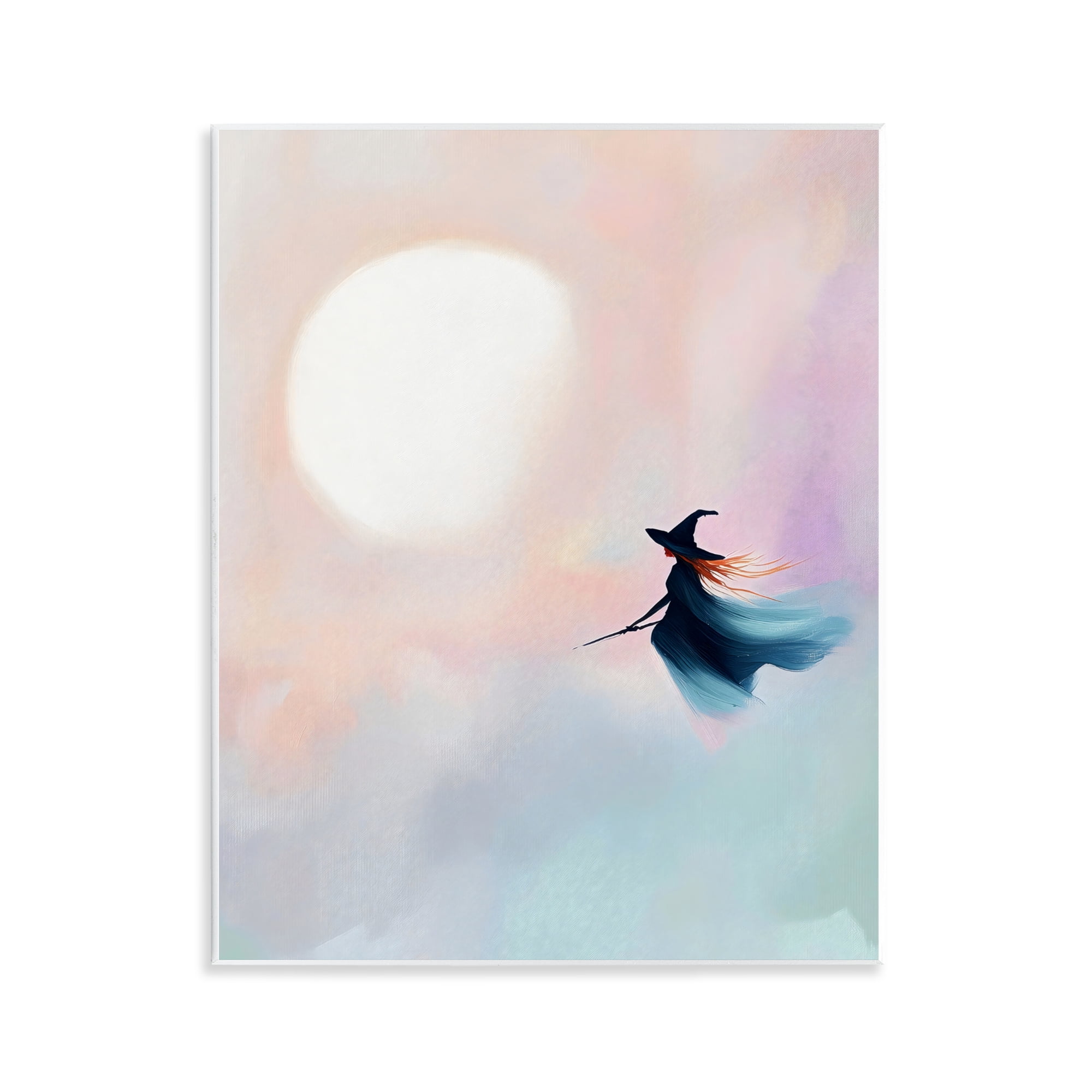 Stupell Industries Witch Flying at Sunset Wall Plaque Art, design by The Prints Vibe