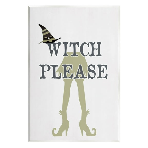 Stupell Industries Witch Please Funny Phrase Graphic Art Unframed Art Print Wall Art, Design by Lauren Rader
