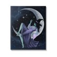 thumbnail image 1 of Stupell Industries Witch Relaxing Crescent Moon Painting Gallery Wrapped Canvas Print Wall Art, Design by Grace Popp, 1 of 7