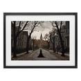 thumbnail image 1 of Stupell Industries Traditional Witch Strolling Town Streets Black Framed Print Under Glass, 23 x 17, by Jacky Ngan, 1 of 8