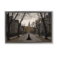 thumbnail image 1 of Stupell Industries Traditional Witch Strolling Town Streets Gray Floating Frame Canvas Art, 25 x 17, by Jacky Ngan, 1 of 8