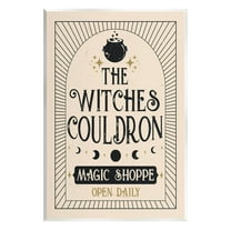 Stupell Industries Witches Cauldron Vintage Shoppe Graphic Art Unframed Art Print Wall Art, Design by Angela Nickeas