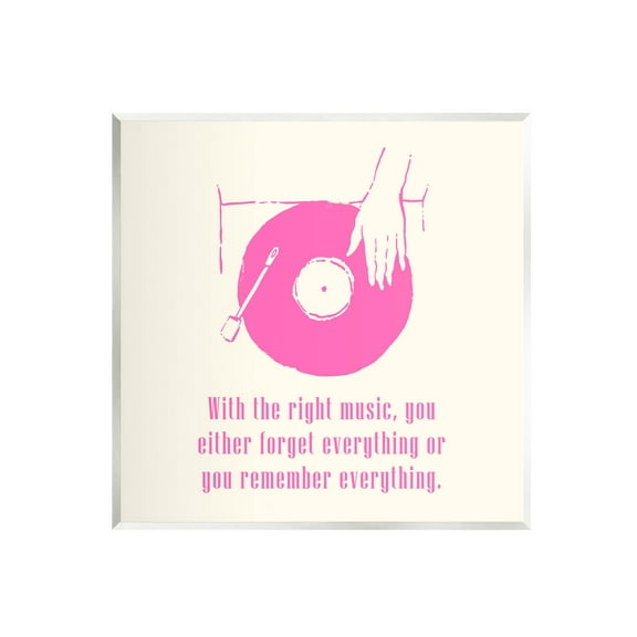 Stupell Industries With The Right Music DJ Turntable Graphic Art Unframed Art Print Wall Art, Design by Melissa Wang