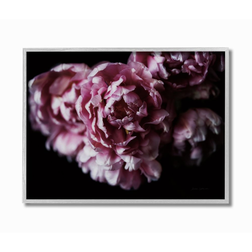 Stupell Industries Withered Pink Bouquet Up Close Minimal Photograph Framed Wall Art Design by Elise Catterall, 11" x 14", Gray Framed