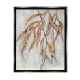 thumbnail image 1 of Stupell Industries Withering Leaves Botanicals Hanging Modern Watercolor Detail Painting Jet Black Floating Framed Canvas Print Wall Art, Design by Elvira Errico, 1 of 5