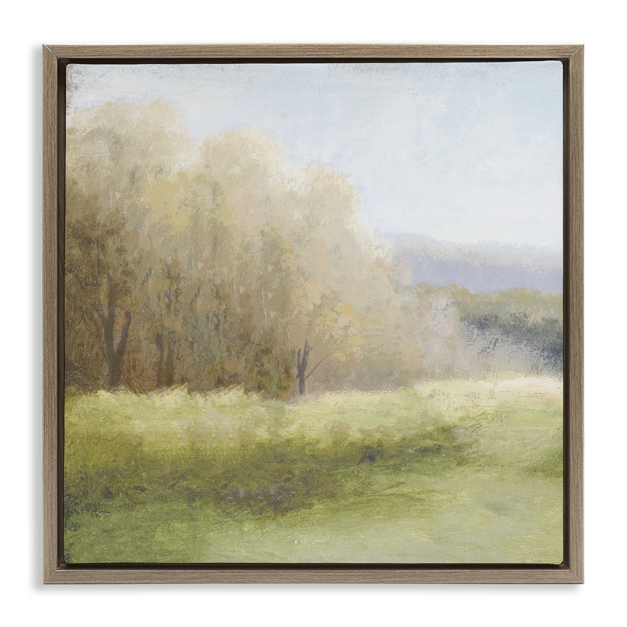 Stupell Industries Within Familiar Place Meadow Brown Framed Floater Canvas Wall Art, design by Michael Marcon