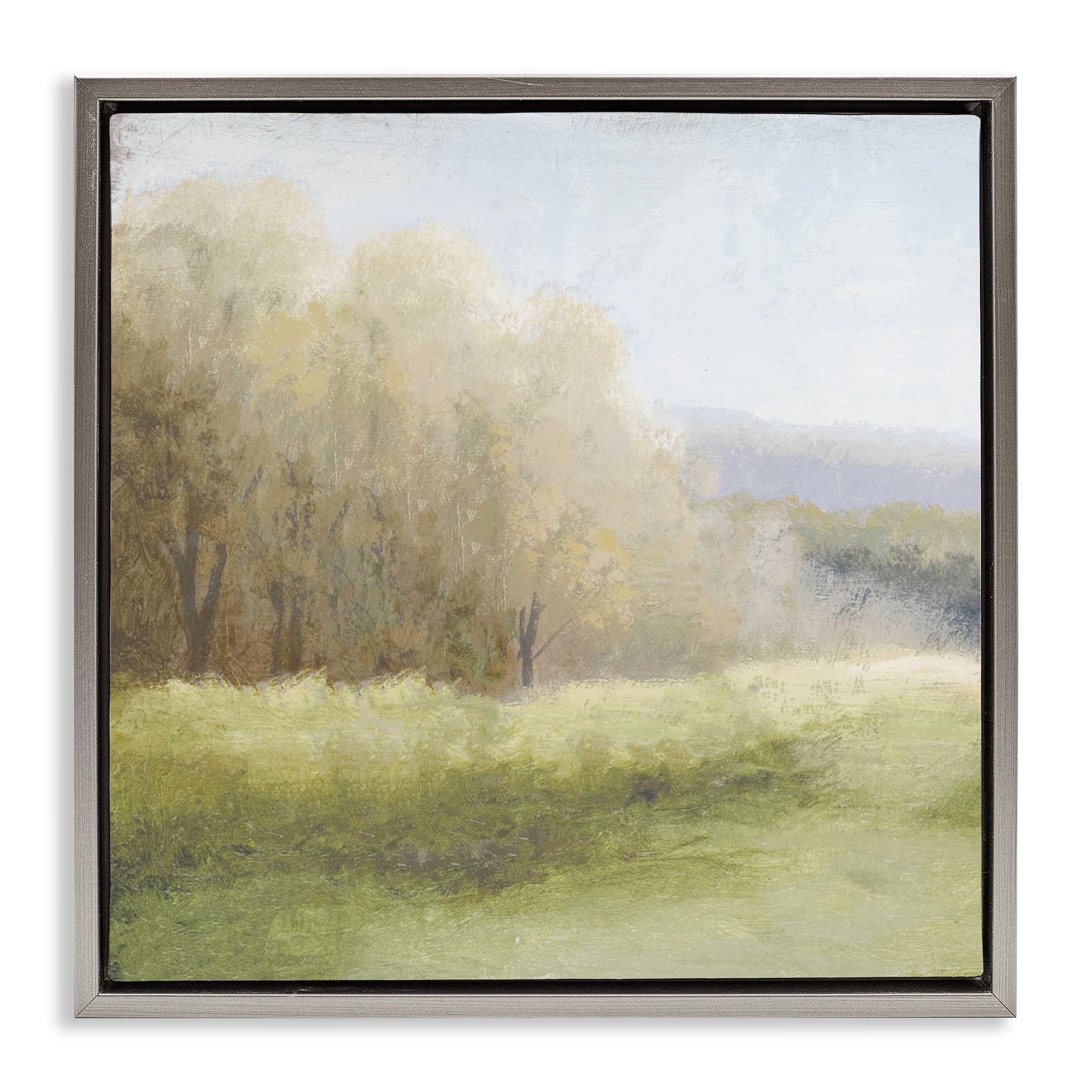 Stupell Industries Within Familiar Place Meadow Gray Framed Floater Canvas Wall Art, design by Michael Marcon