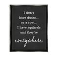 thumbnail image 1 of Stupell Industries Witty Ducks In A Row Phrase Humorous Typography Graphic Art Jet Black Floating Framed Canvas Print Wall Art, Design by Lettered and Lined, 1 of 5