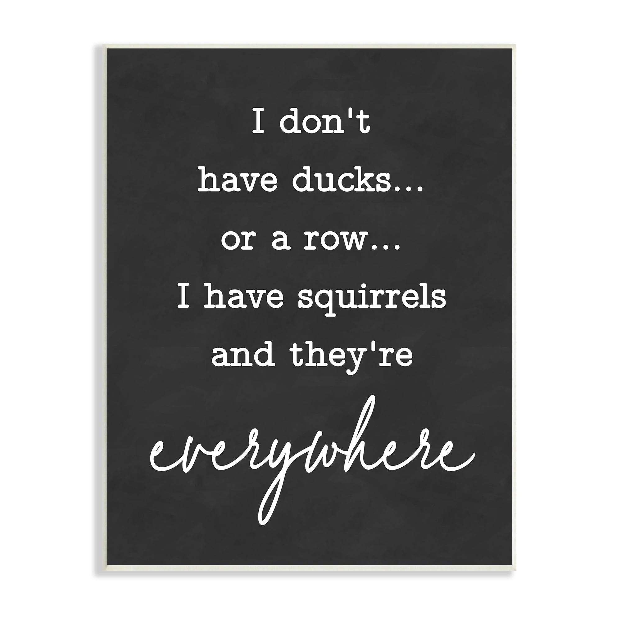 Stupell Industries Witty Ducks In A Row Phrase Humorous Typography Graphic Art Unframed Art Print Wall Art, Design by Lettered and Lined