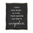 thumbnail image 1 of Stupell Industries Witty Ducks In A Row Phrase Humorous Typography Graphic Art Luster Gray Floating Framed Canvas Print Wall Art, Design by Lettered and Lined, 1 of 6