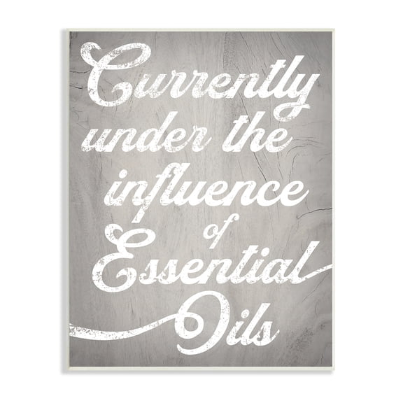 Stupell Industries Witty Essential Oils Humor Vintage Style Text Graphic Art Unframed Art Print Wall Art, Design by Daphne Polselli