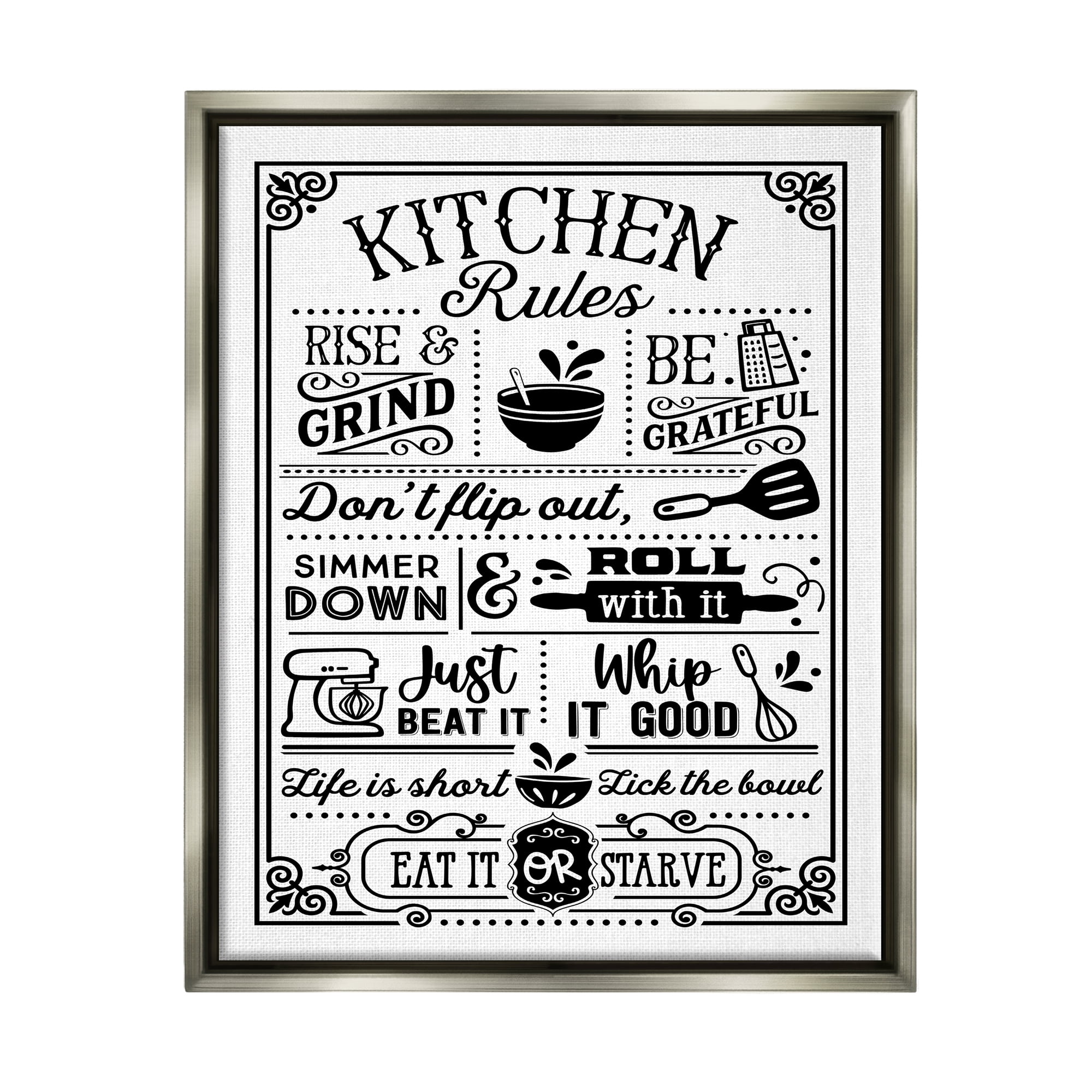 https://i5.walmartimages.com/seo/Stupell-Industries-Witty-Kitchen-Rules-Vintage-Border-Motif-Typography-Graphic-Art-Luster-Gray-Floating-Framed-Canvas-Print-Wall-Art-Design-Lettered-_97e5fad5-2fda-492a-89c3-6deb03fe743c.7fa0cf4455036c450ebaf3abd0649c46.jpeg