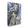thumbnail image 1 of Stupell Industries Wolf Pack Family Large Dog Animal Purple Watercolor Painting Canvas Wall Art by George Dyachenko, 1 of 6
