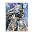 thumbnail image 1 of Stupell Industries Wolf Pack Family Large Dog Animal Purple Watercolor Painting Wall Plaque Art by George Dyachenko, 1 of 3
