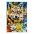 thumbnail image 1 of Stupell Industries Wolf with Abstract Florals Animals & Insects Painting Unframed Art Print Wall Art, 10 x 15, 1 of 7