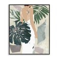 thumbnail image 1 of Stupell Industries Tropical Woman Between Shaded Palms Tropical Plants Black Framed Giclee Art, 11 x 14, by Melissa Wang, 1 of 7