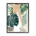 thumbnail image 1 of Stupell Industries Woman Between Shaded Palms Tropical Plants Black Framed, 16 x 20, Design by Melissa Wang, 1 of 7