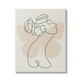 thumbnail image 1 of Stupell Industries Woman & Butterfly Line Doodle Abstract Painting Gallery Wrapped Canvas Print Wall Art, 1 of 5