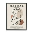 thumbnail image 1 of Stupell Industries Woman Face Modern Neutral Tones Outline Exhibition Framed Wall Art, 24 x 30, Design by Ros Ruseva, 1 of 5