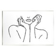 thumbnail image 1 of Stupell Industries Woman Face Outline Doodle Abstract Painting Unframed Art Print Wall Art, 15 x 10, 1 of 6