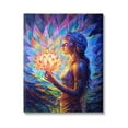 thumbnail image 1 of Stupell Industries Woman & Lotus Fractals Botanical & Floral Painting Gallery Wrapped Canvas Art Print Wall Art, 16 x 20, 1 of 8